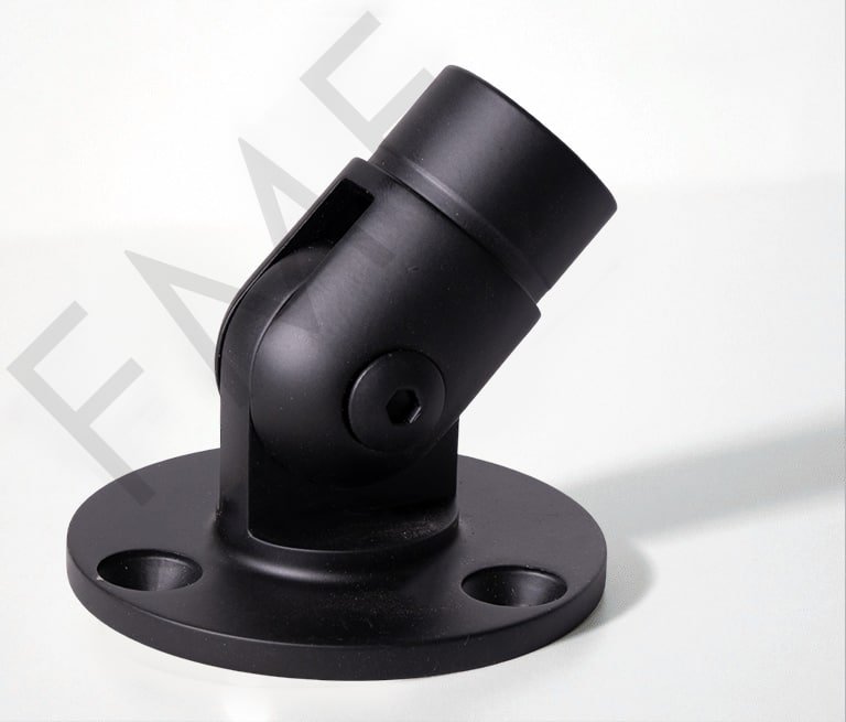 Flexible Base Mount for 38.1mm Ø Handrail - Matte Black