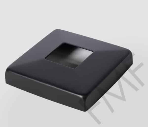 Base Flange Cover - Matte Black, 40x40mm