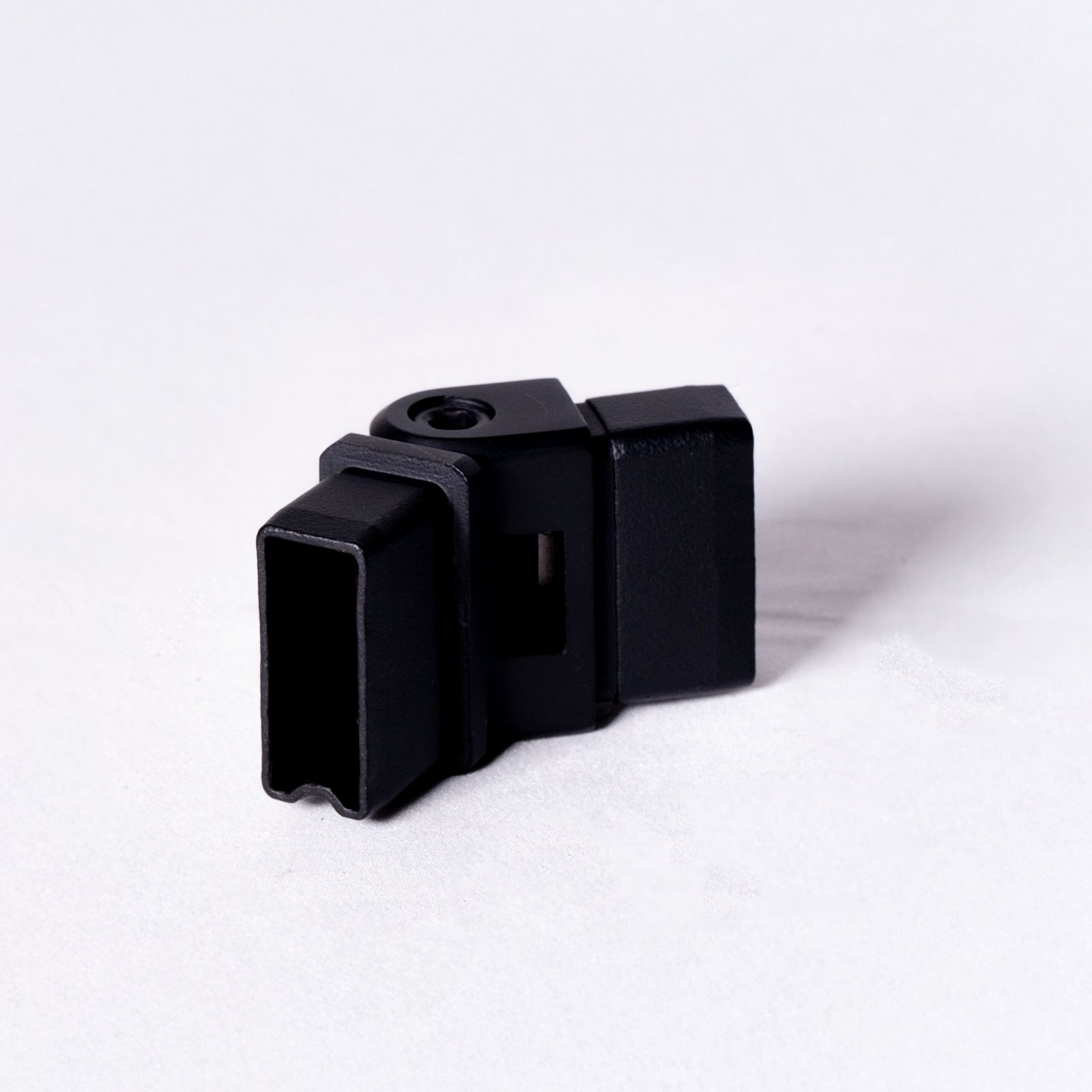 Adjustable Vertical Elbow for Rectangle 40x20mm Handrail - Matte Black