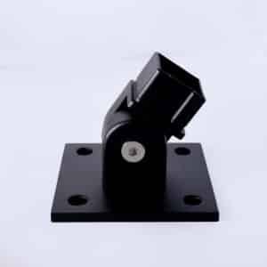40x40MM Stringer Post Mount - Matte Black