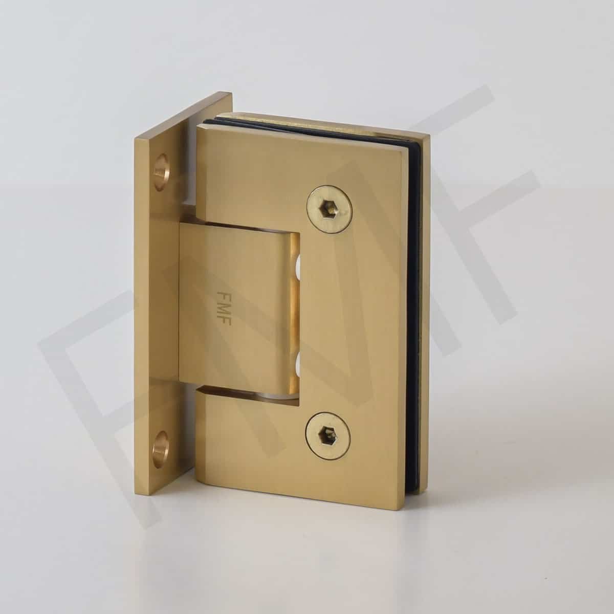 Full Plate Wall Mount Hinge - Satin Brass