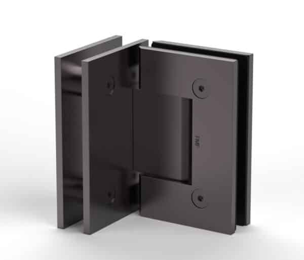 90° Standard Glass-to-Glass Hinge - Oil Rubbed Bronze
