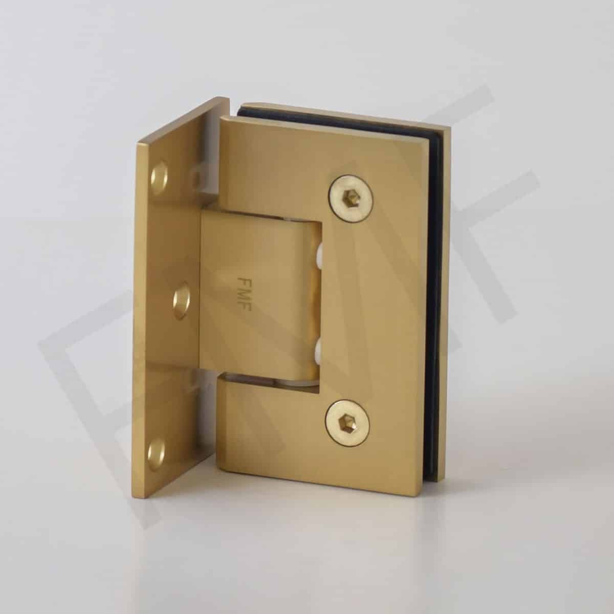 Offset Wall Mount Hinge - Satin Brass