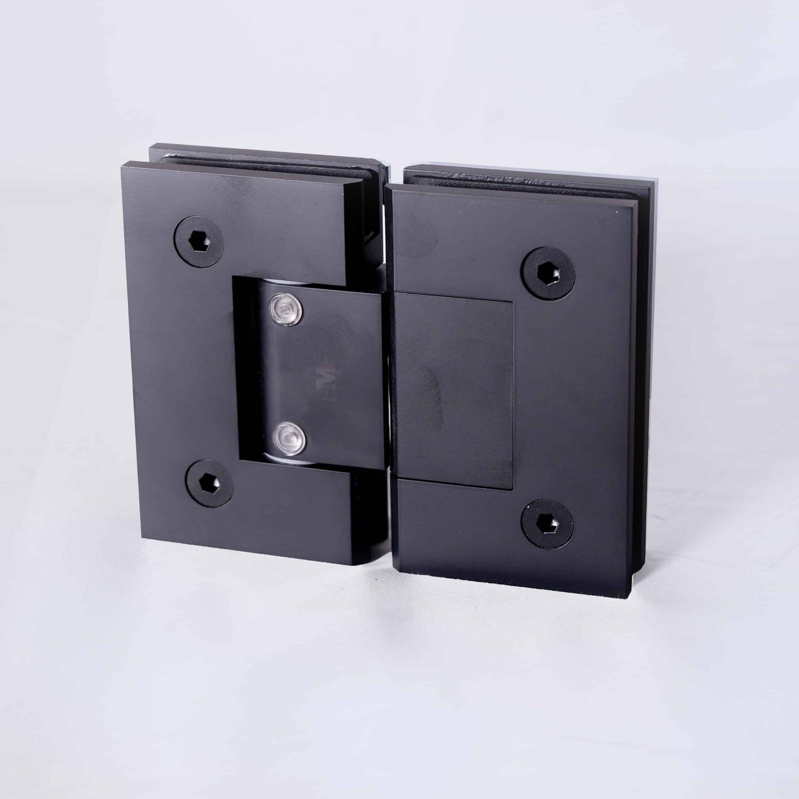 180° Adjustable Glass-Glass Hinge - Matte Black