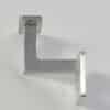 Square Wall Handrail Bracket Flat Saddle - Brushed Stainless