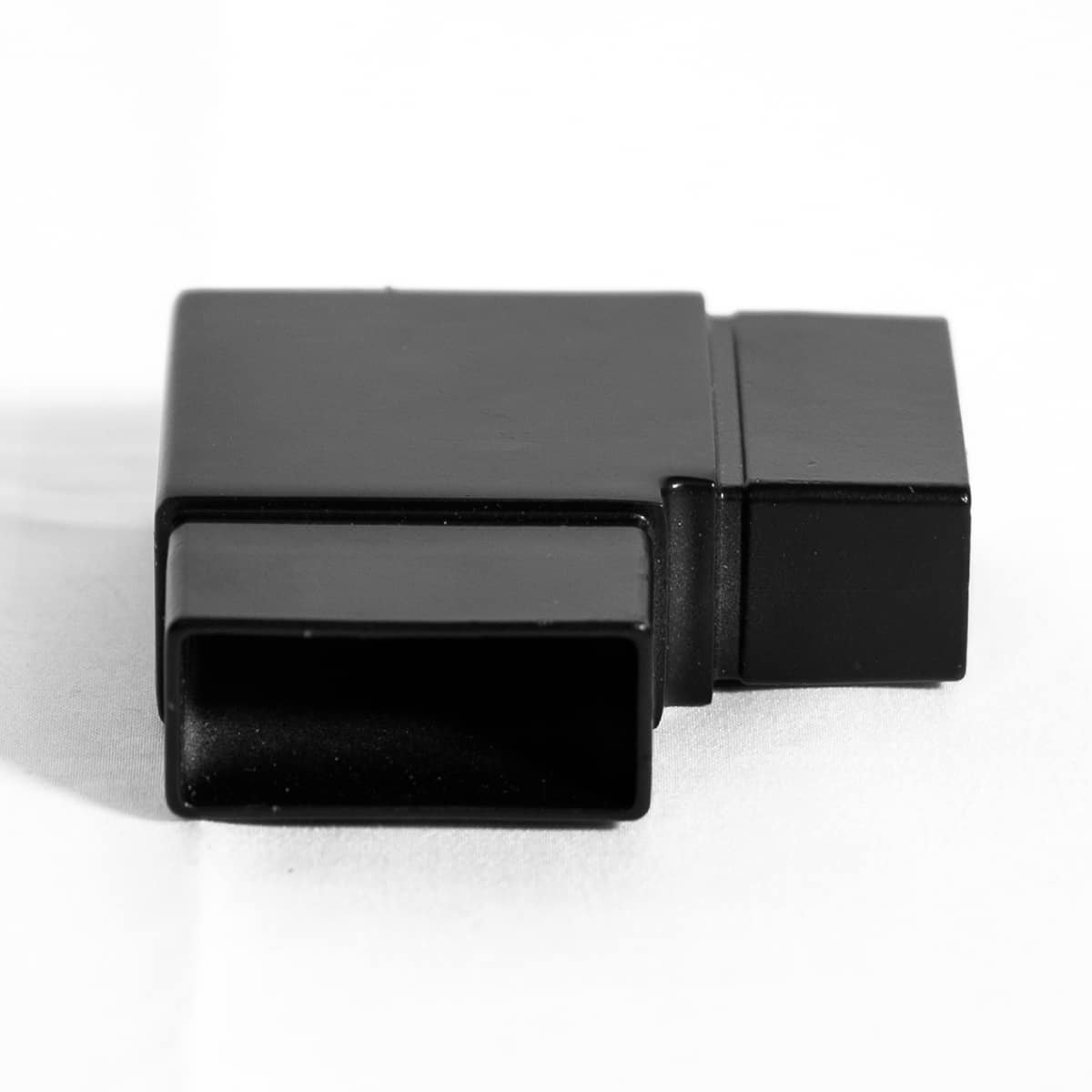 90° Elbow for 50x25MM Rectangle Handrail - Matte Black