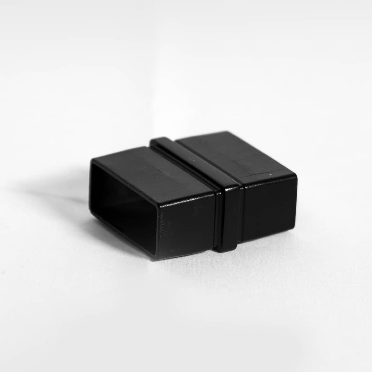 Straight Connector for Rectangle Handrail - Matte Black