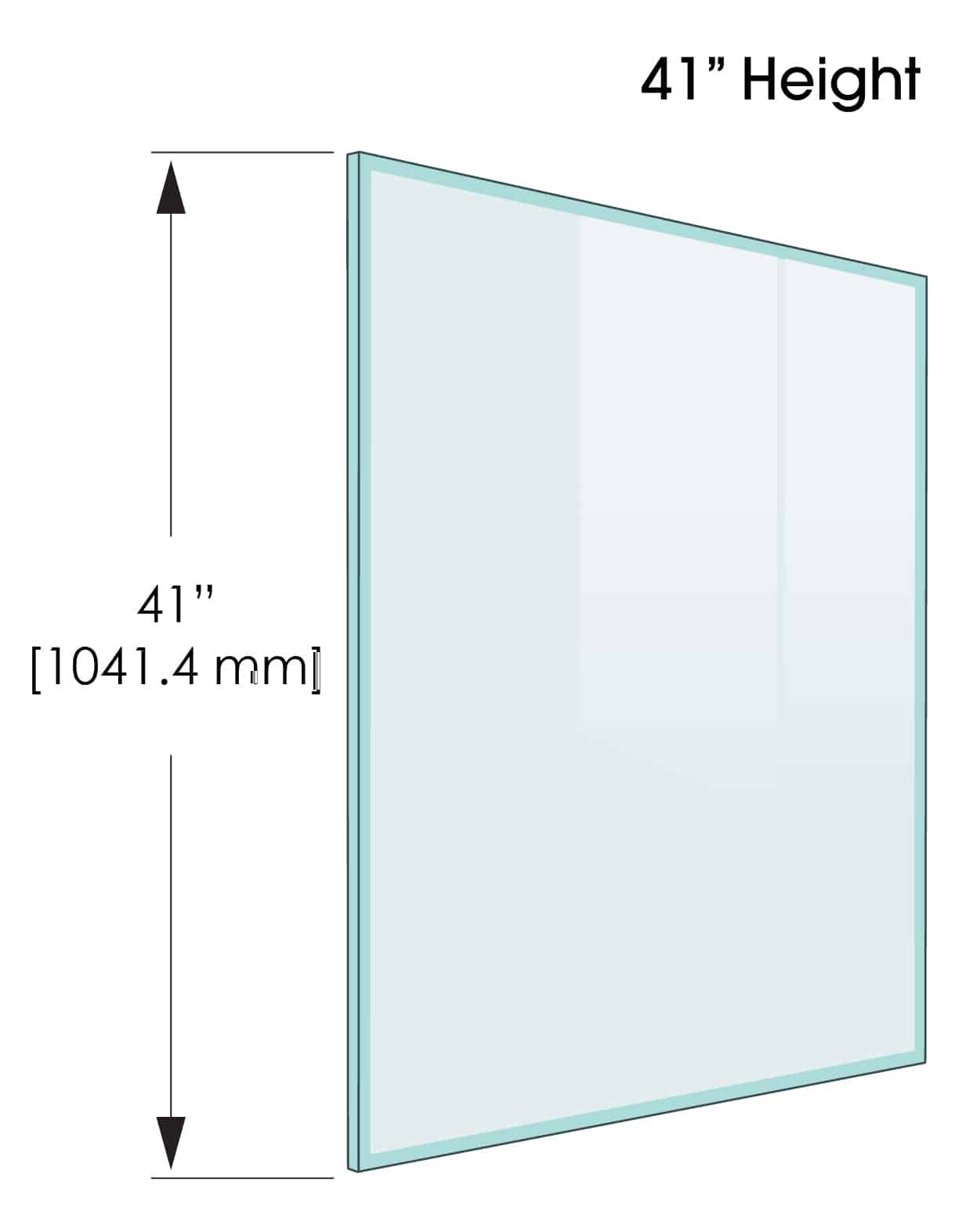 41 Stock Railing Glass Panels