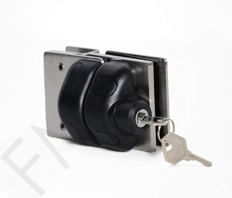 180° Left Open Glass-to-Glass Fence Lock