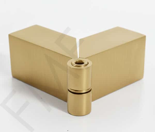 Adjustable Sleeve Over Glass Clamp - Satin Brass