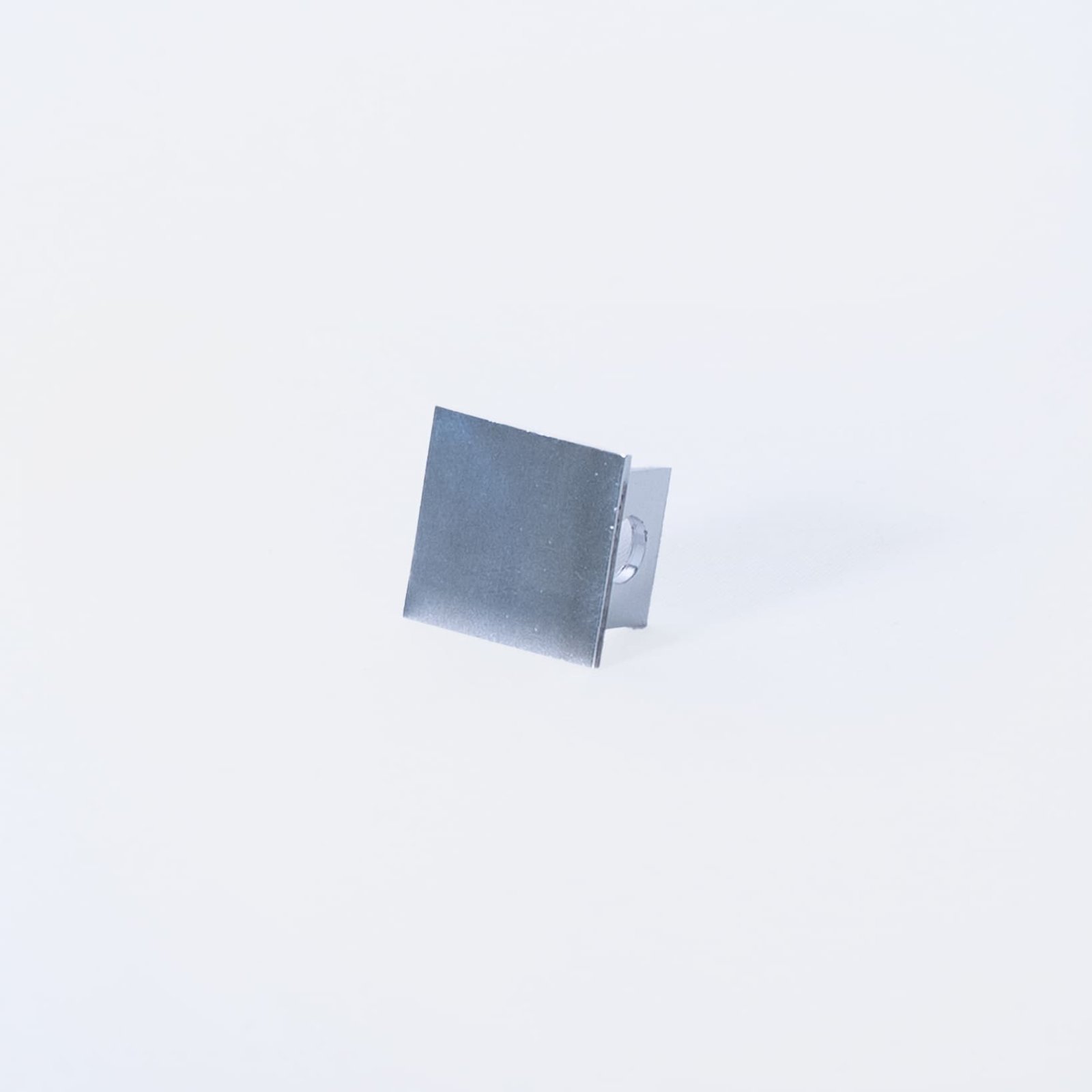End Cap for 12mm Glass U-Channel - Chrome