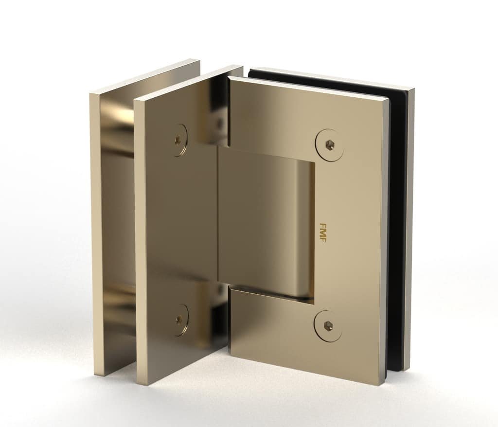 90° Heavy Duty Glass-to-Glass Hinge