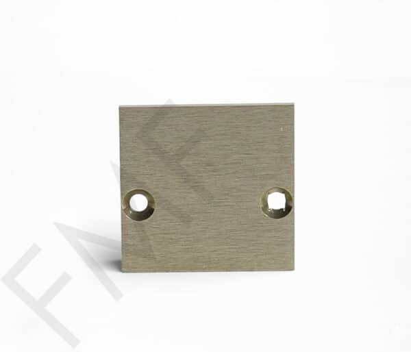 End Cap for Architectural U-Channel - Brushed Stainless