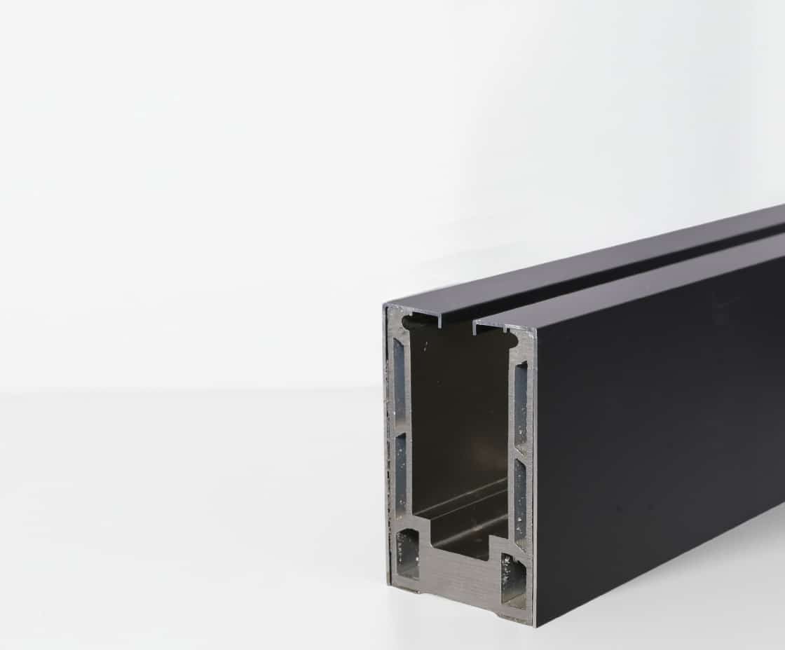 Base Shoe Railing System Cladding - Matte Black