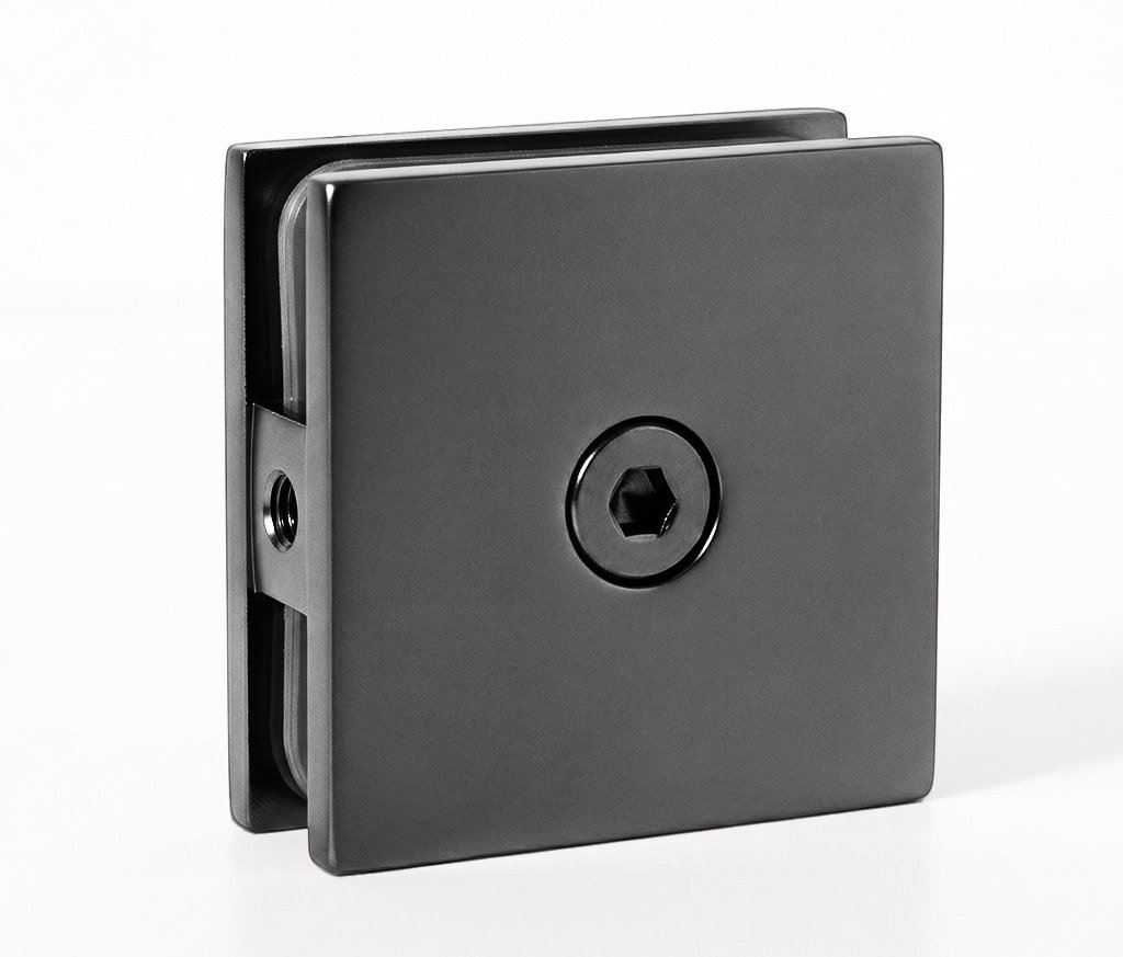 2×2 Glass Shower Clamp - Gun Metal