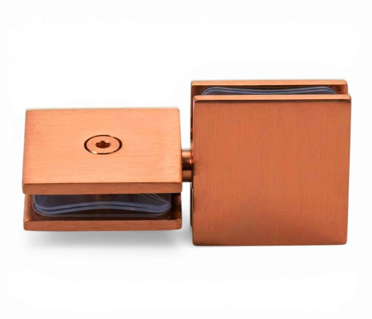 2×4-180° Movable Transom Clamp - Brushed Rose Gold