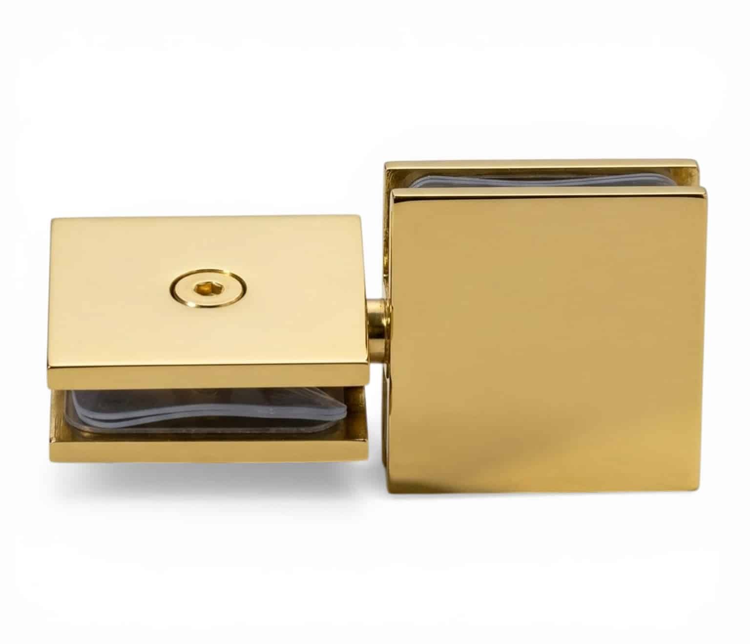 2×4-180° Movable Transom Clamp - Polished Brass