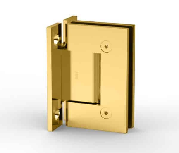 H-Plate Wall Mount Hinge - Polished Brass, Premium
