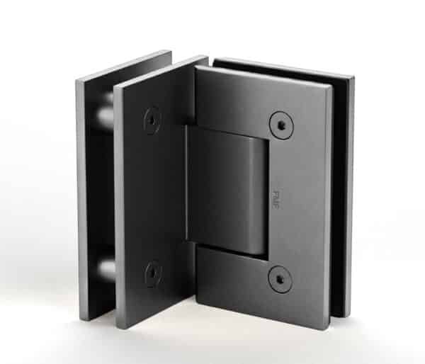 90° Standard Glass-to-Glass Hinge - Gun Metal