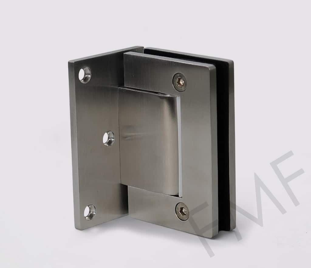 Hydraulic Offset Wall-Mount Glass Hinge 304SS Hold-Open - Sold in Pairs