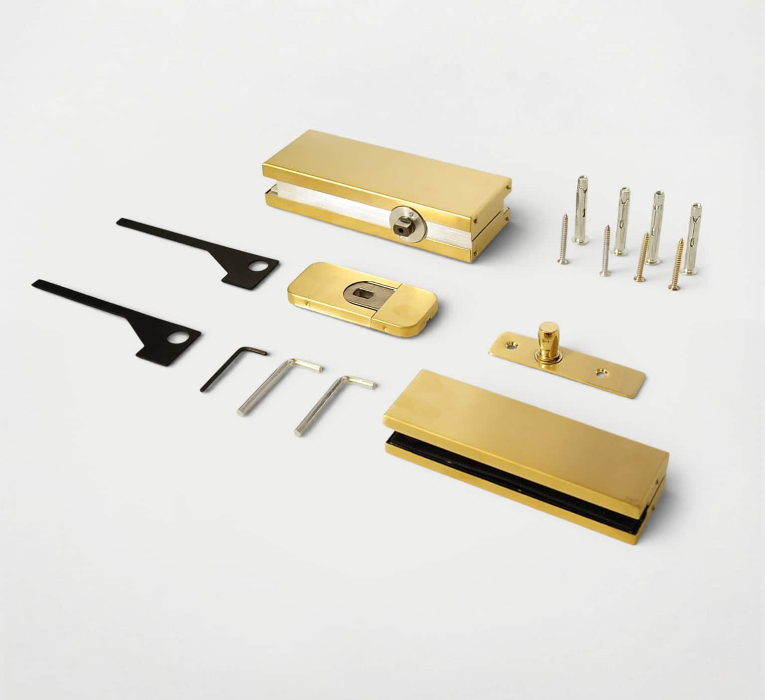 Hydraulic Patch Fitting kit Light Duty- 80kg - Satin Brass