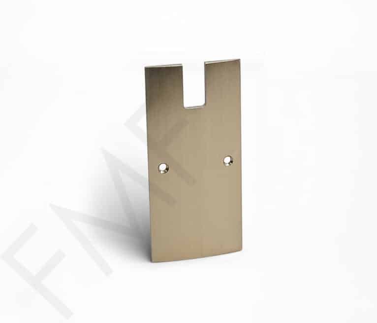 4" Sidelite Rail System End Cap Applicable for 10mm & 12mm Tempered Glass - Matte Black