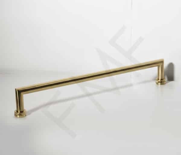 Mitered Series Single-Sided Towel Bar - Satin Brass, 18"
