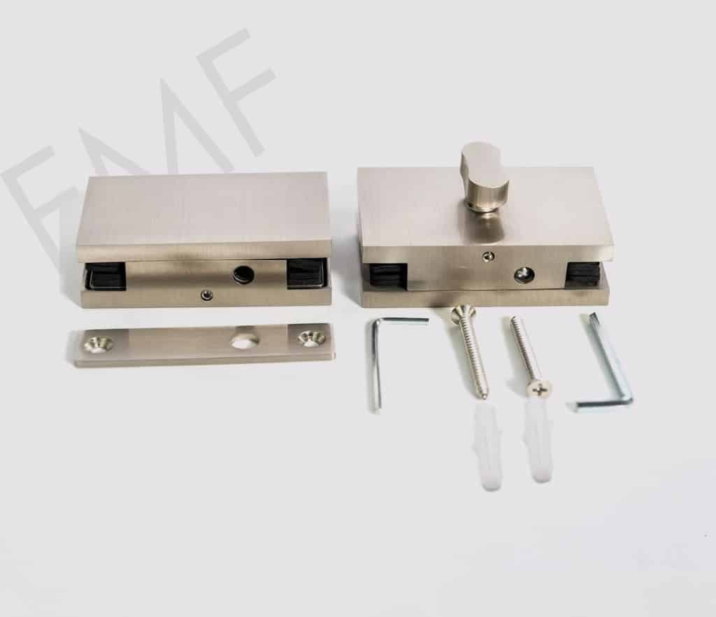 Washroom Glass Door Lock - Thumbturn