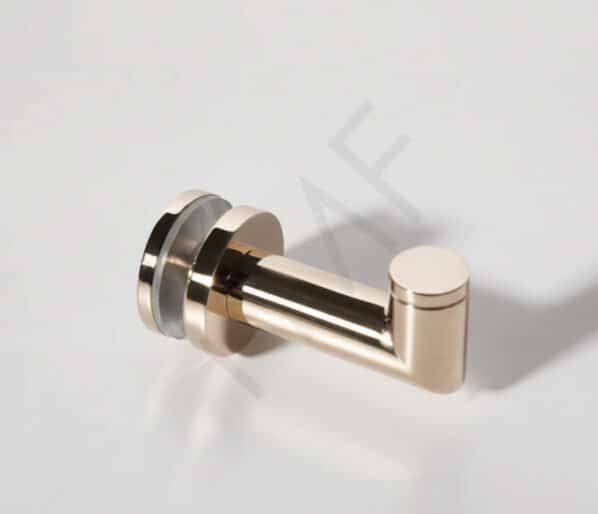 Modern Glass Hook - Polished Nickel