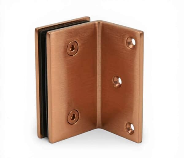 Heavy-Duty Offset Glass Clamp - Brushed Rose Gold