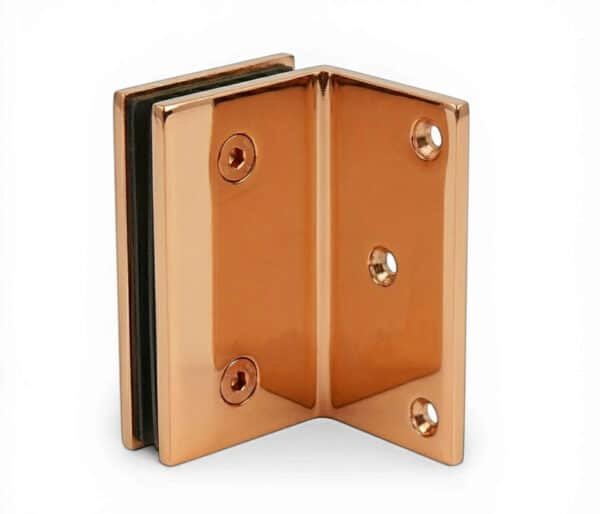 Heavy-Duty Offset Glass Clamp - Rose Gold