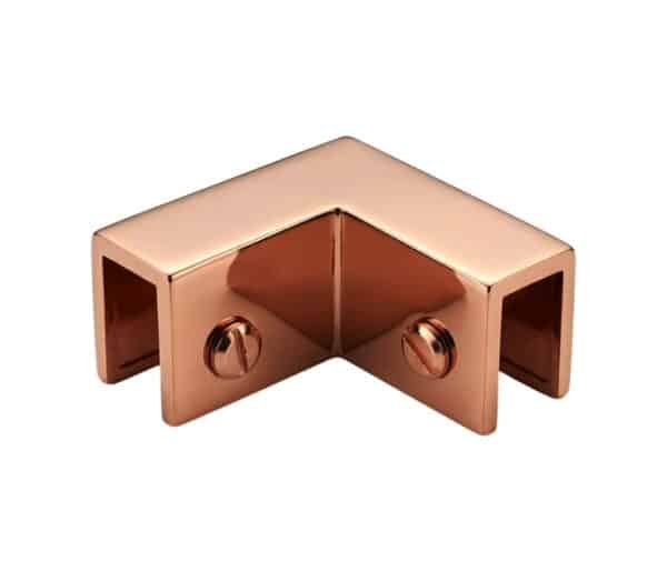 90° Sleeve Over Glass Clamp - Rose Gold