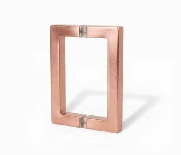 Square Series Pull Handle - Brushed Rose Gold, 6"