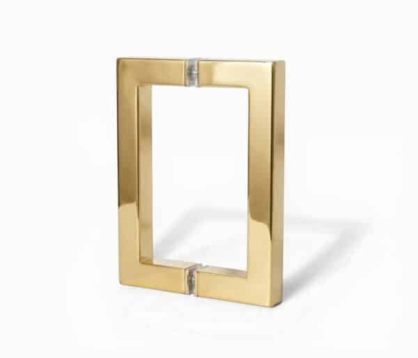 Square Series Pull Handle - Polished Brass, 6"