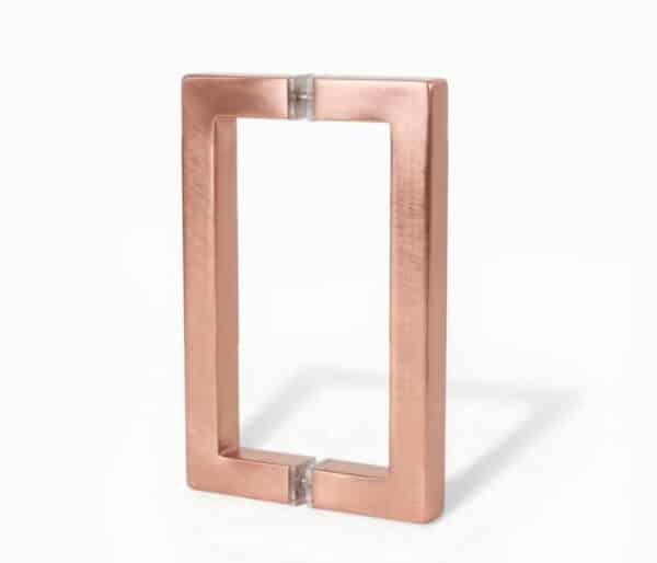 Square Series Pull Handle - Brushed Rose Gold, 8"