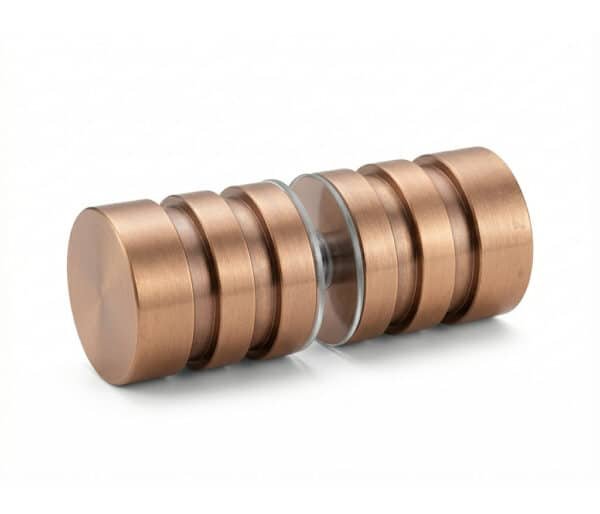 Modern Door Knob - Brushed Rose Gold