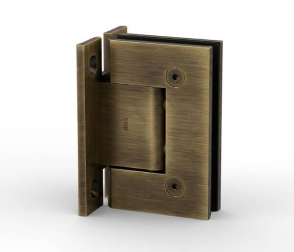 H-Plate Wall Mount Hinge - Antique Brass, Premium