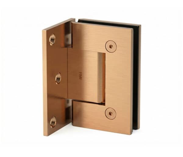 Offset Wall Mount Hinge - Brushed Rose Gold