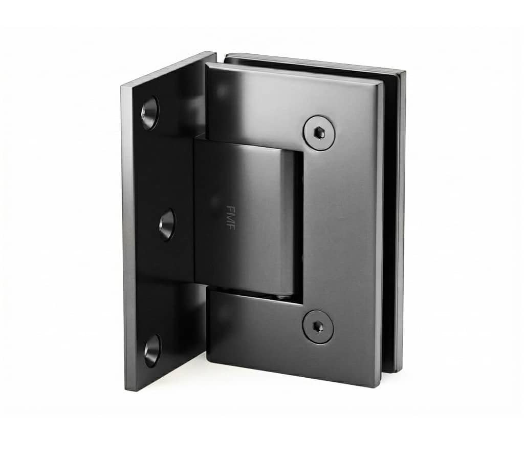 Offset Wall Mount Hinge – Gun Metal