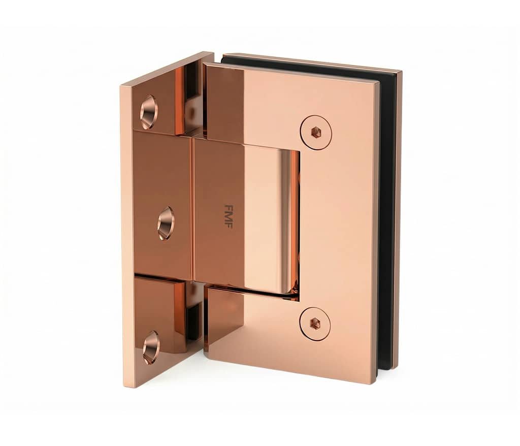 Offset Wall Mount Hinge – Rose Gold