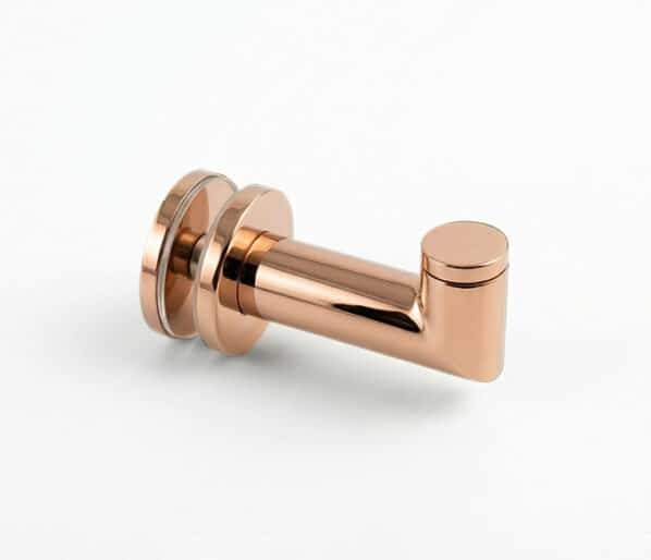 Modern Glass Hook - Rose Gold