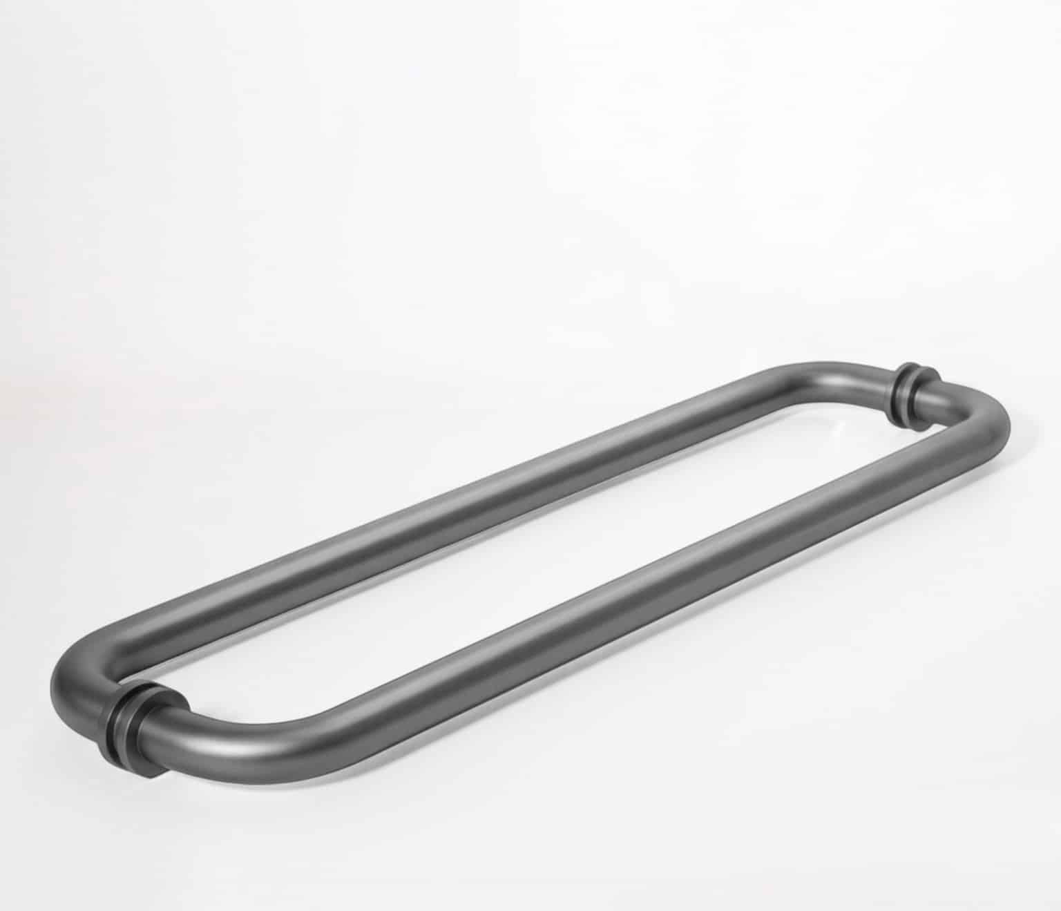 18″ Round Double-Sided Towel Bar - Gun Metal