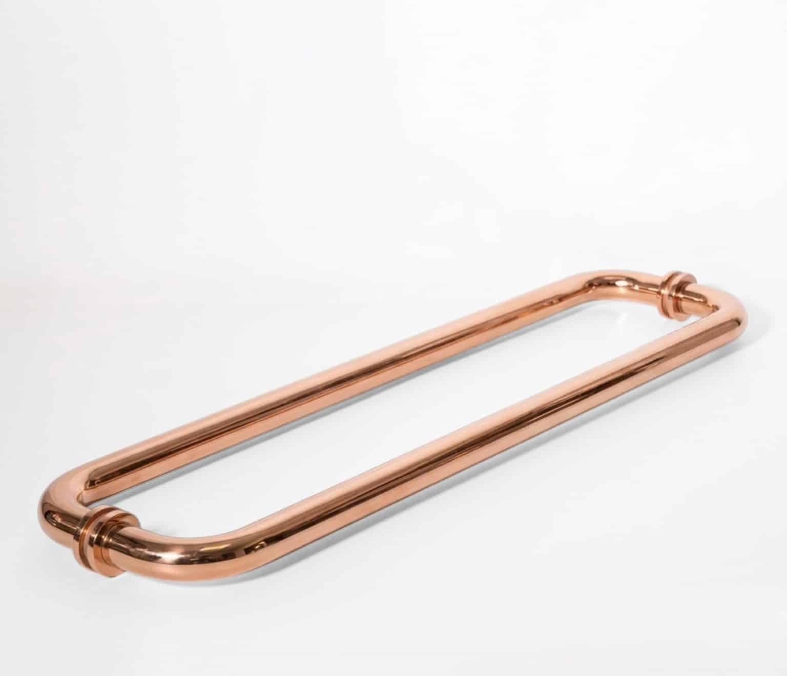 18″ Round Double-Sided Towel Bar - Rose Gold