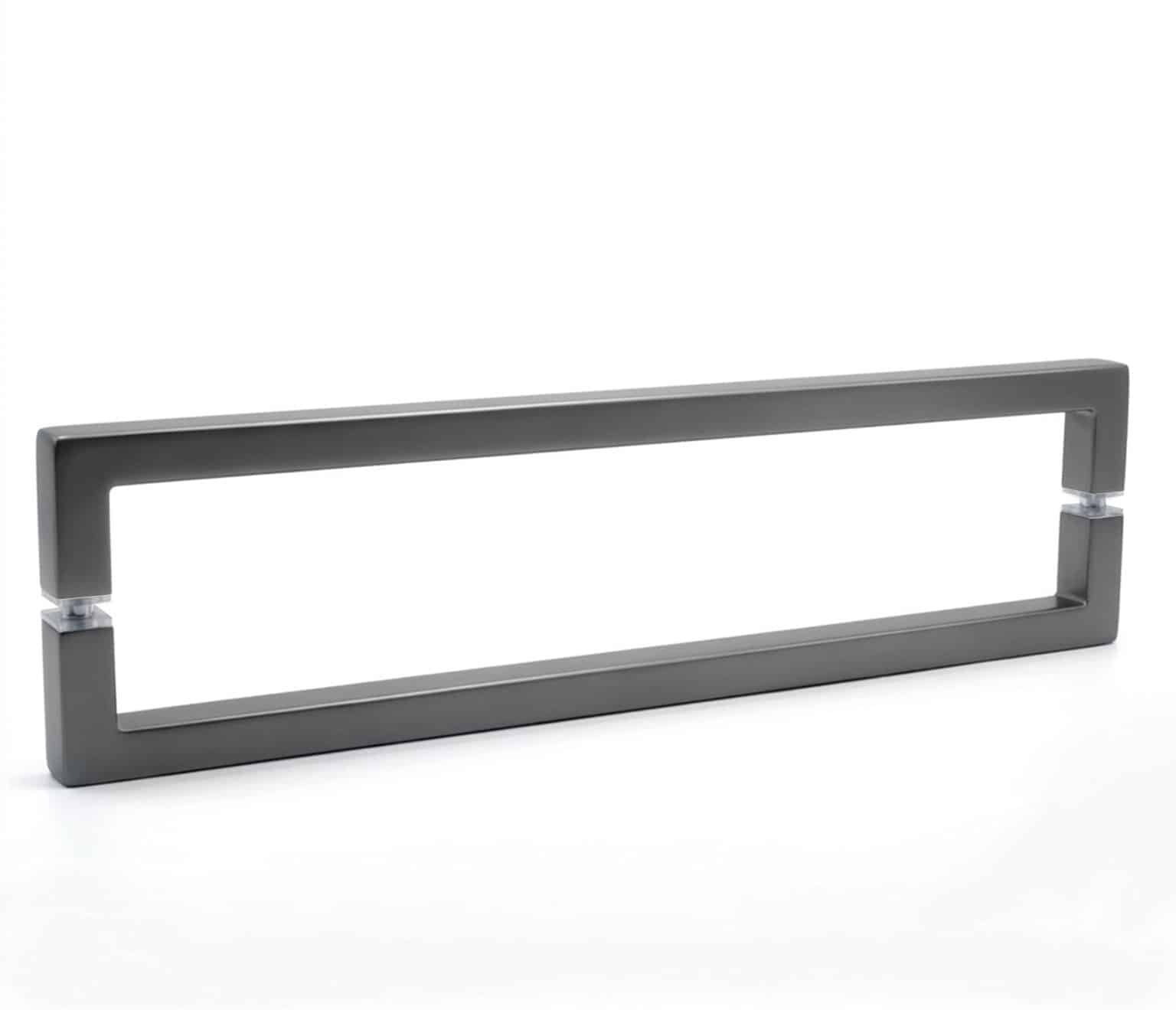 18″ Square Double-Sided Towel Bar – Gun Metal