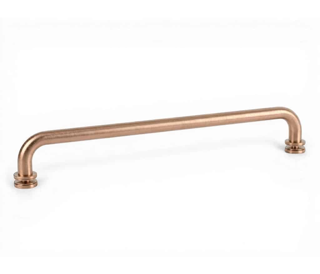 18″ Round Single-Sided Towel Bar – Brushed Rose Gold