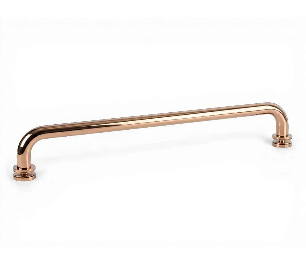 18″ Round Single-Sided Towel Bar – Rose Gold