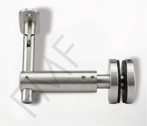 Extendable Glass Mount Handrail Bracket - Brushed Stainless